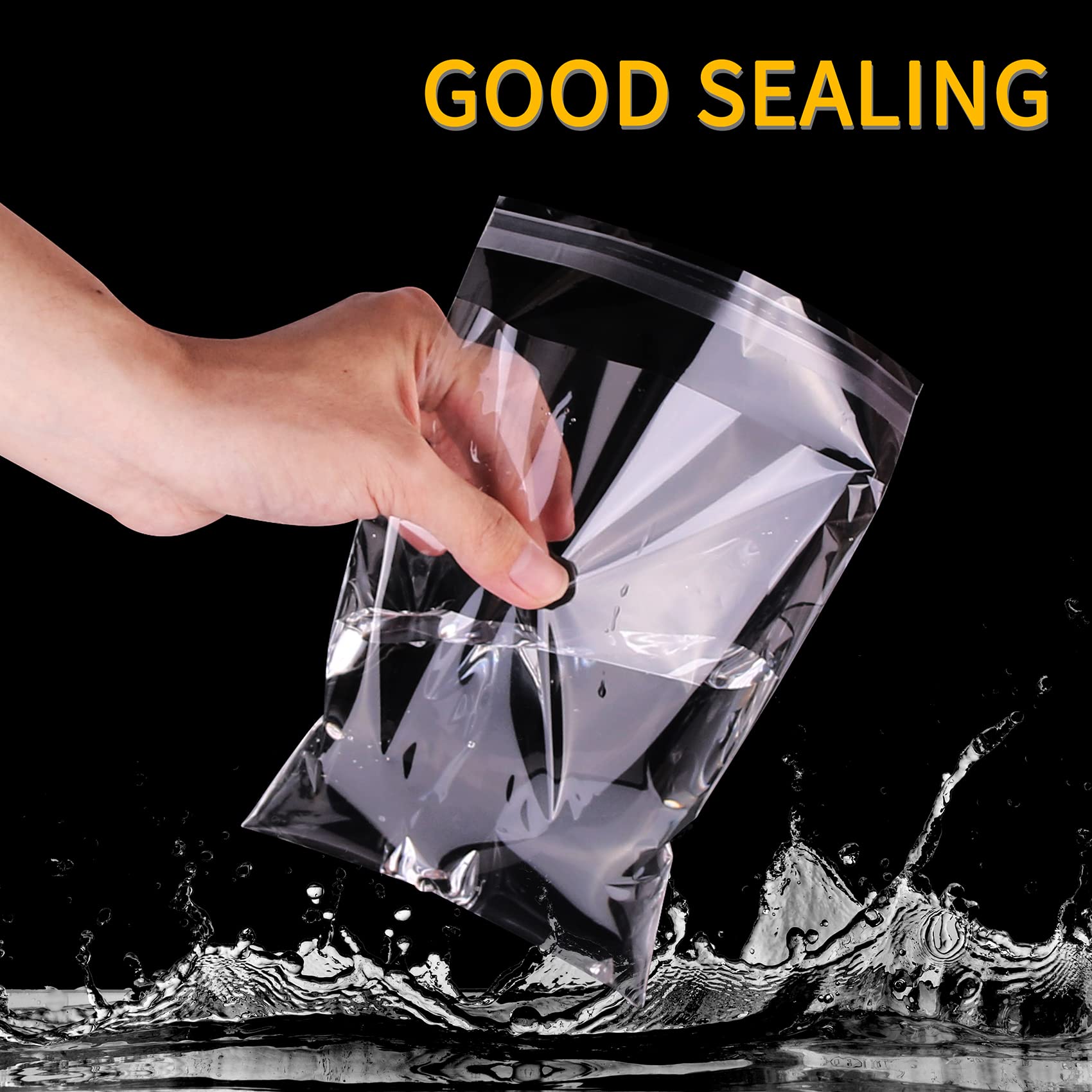 200 Pcs 3x5 Inches Clear Cellophane Bags - Self Adhesive Cookie Bags for Packaging, Gifts & Candy | Reusable Transparent Treat Bags for Cookies, Party Favors, Wedding Treats & Retail Products