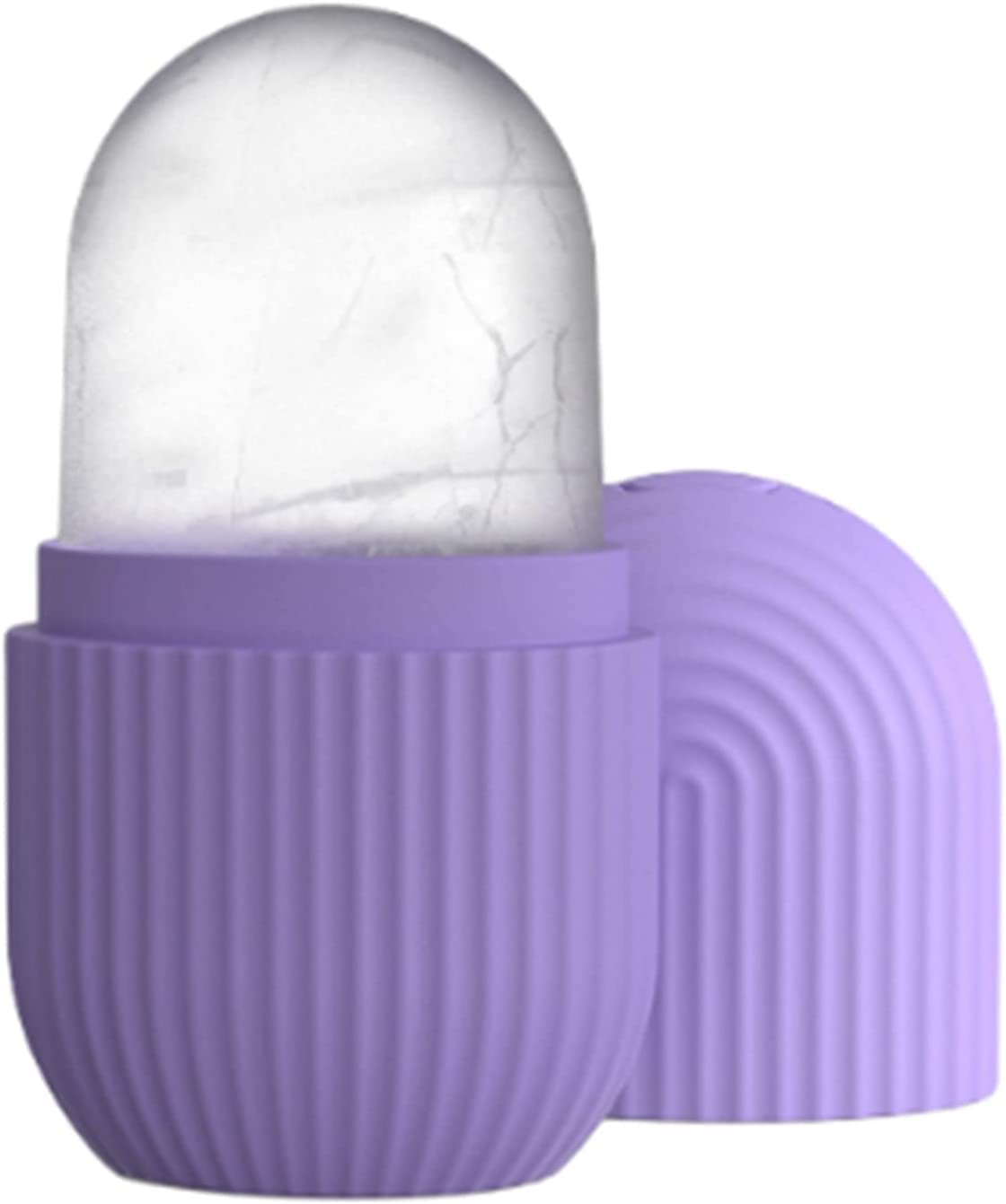 Reusable Ice Face Roller & Silicone Mold Holder - Skin Care Massage Tool to Shrink Pores & Reduce Acne | Cooling Therapy for Puffy Eyes, Sunburn Relief & Morning Facial Routine