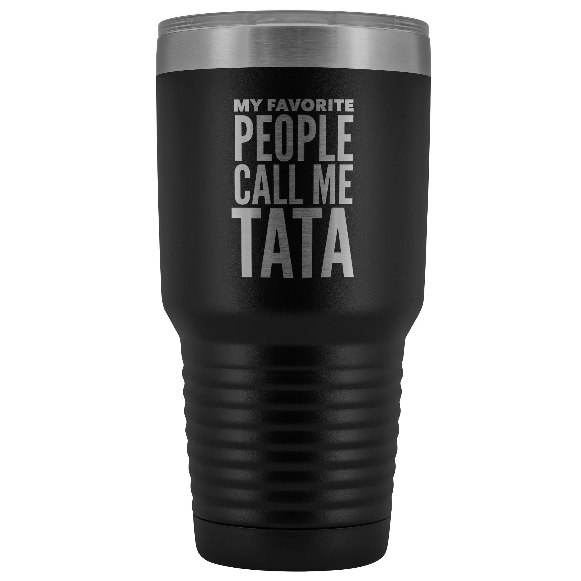 Funny Tata Tumbler 30oz Insulated Travel Mug - BPA Free Metal Cup for Hot & Cold Drinks | Perfect Gift for Women, Best Friends & Coffee Lovers | Great for Office, Commuting & Outdoor Adventures