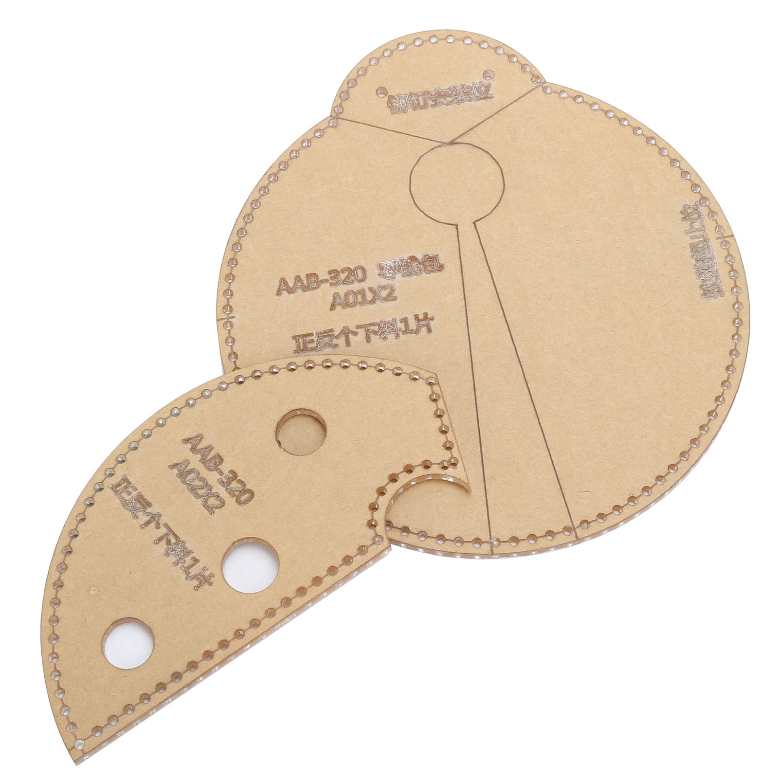 DIY Leather Craft Template - Clear Acrylic Wallet & Coin Purse Mold Tool with Ladybug Pattern for Handmade Card Holder Making | Perfect for Crafting, Gift Making & Leatherworking Projects