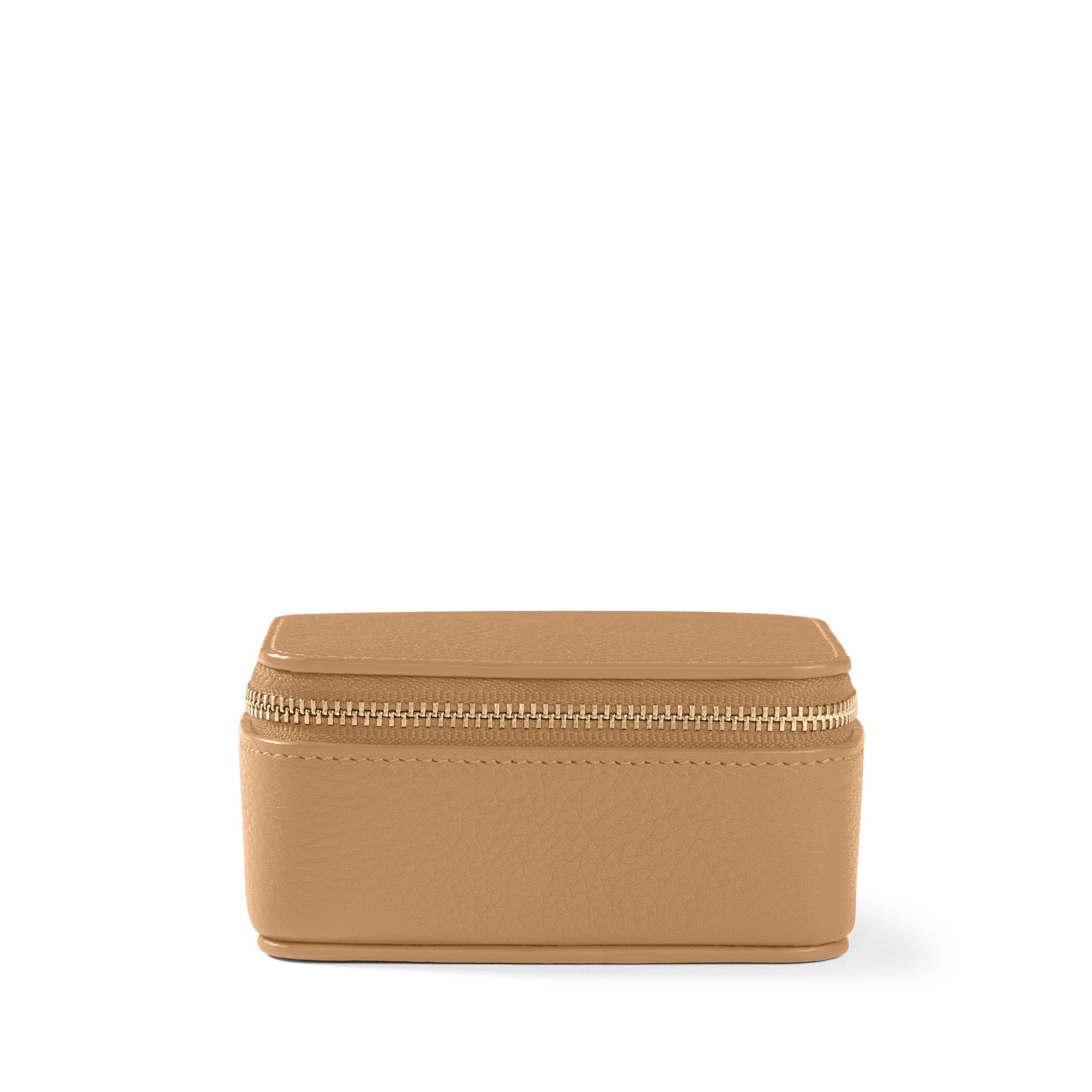 Elegant Small Jewelry Ring Box for Engagement Wedding Proposal - Perfect for Camel Color Jewelry Storage & Gift Presentation