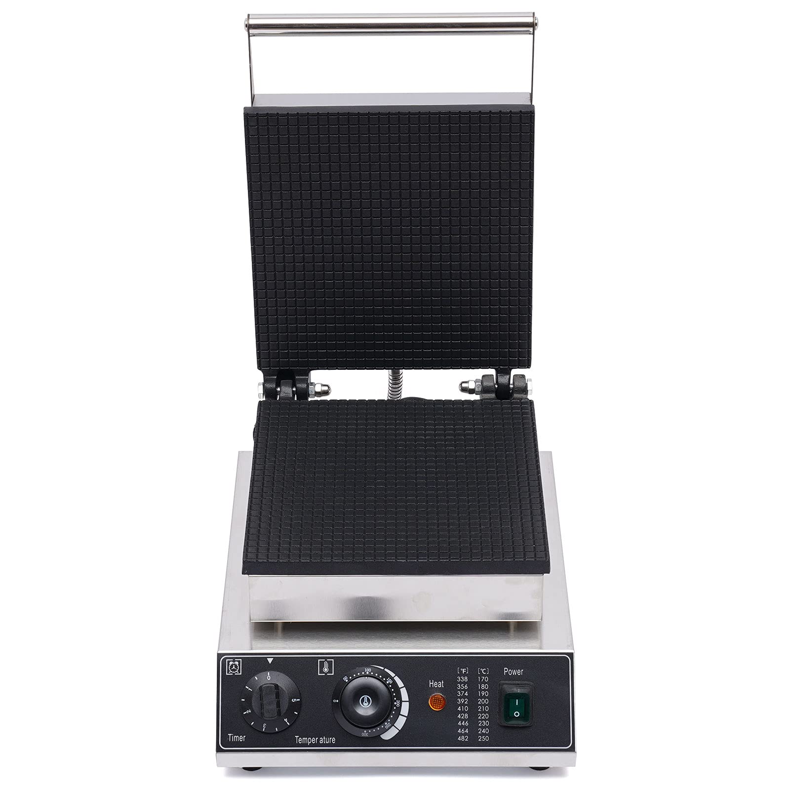 Nonstick Electric Waffle Maker with Timer & Temperature Control - 1500W Pancake & Waffle Machine with Heating Indicator - Perfect for Breakfast, Brunch, and Family Gatherings