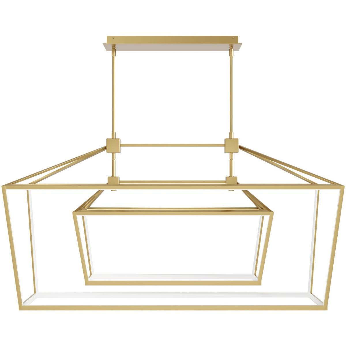 HF9413-GLD Park AVE. Hanging Chandelier - Elegant Gold Crystal Ceiling Light Fixture for Dining Room, Living Room & Bedroom Decor