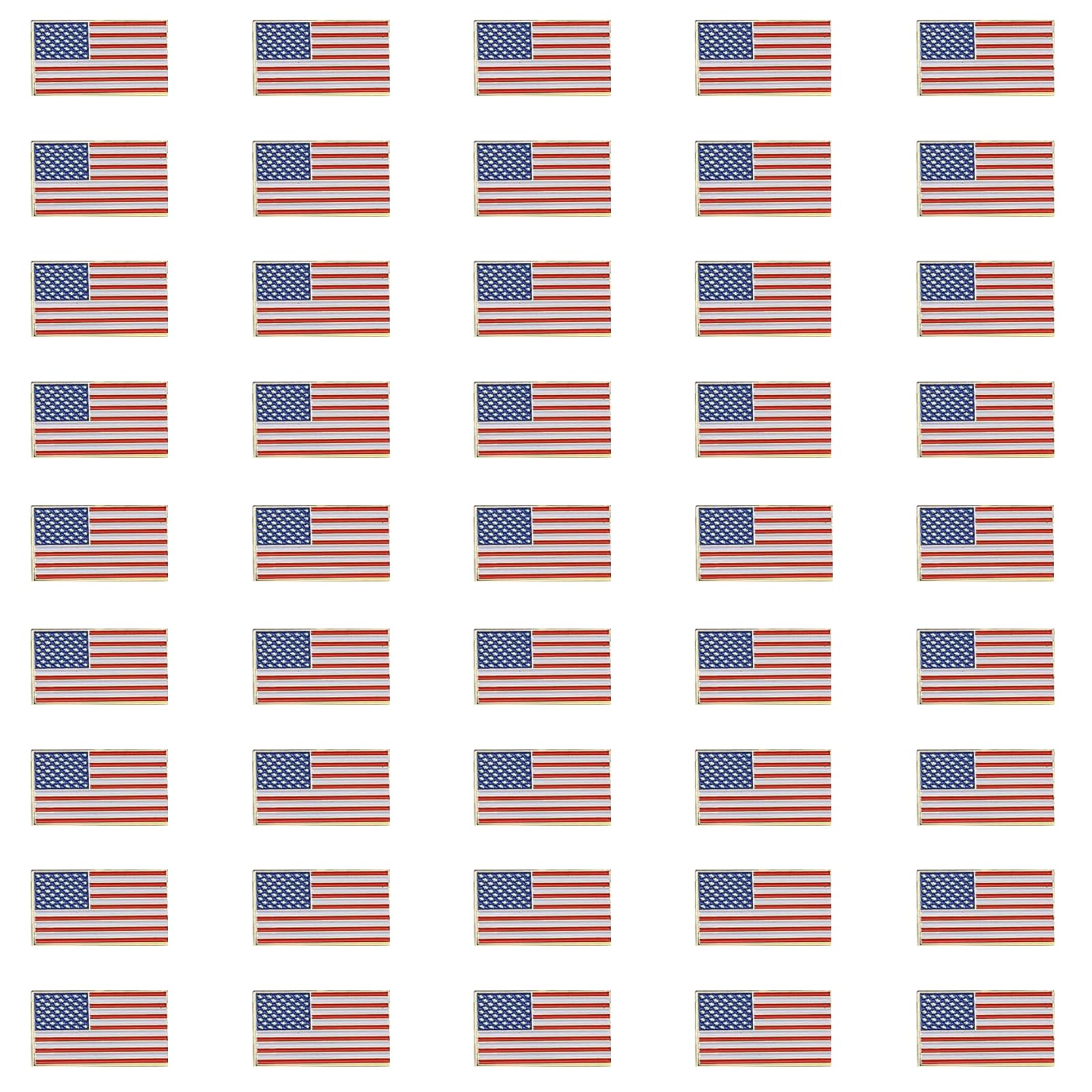 TONOS Elegant American Flag Lapel Pin - Patriotic Stars and Stripes USA Flag Brooch for Men & Women | Perfect for Business Attire, Suits, Veterans Day, Memorial Day & 4th of July Celebrations
