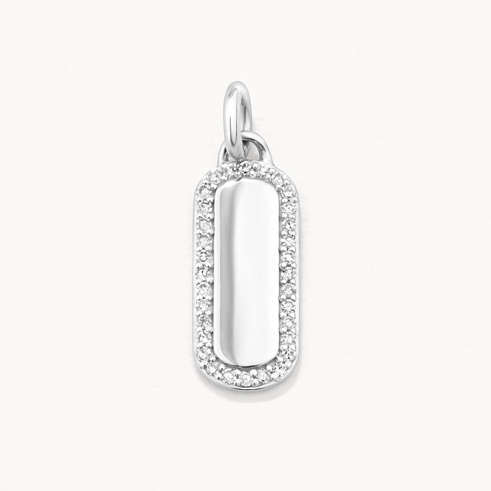 Elegant Diamond Bar Necklace in Sterling Silver - Perfect for Weddings, Anniversaries & Special Occasions