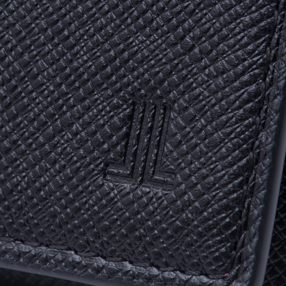 LANVIN COLLECTION Men's Quurulu De Van Bifold Long Wallet - Premium Leather RFID Blocking Slim Wallet for Business & Travel