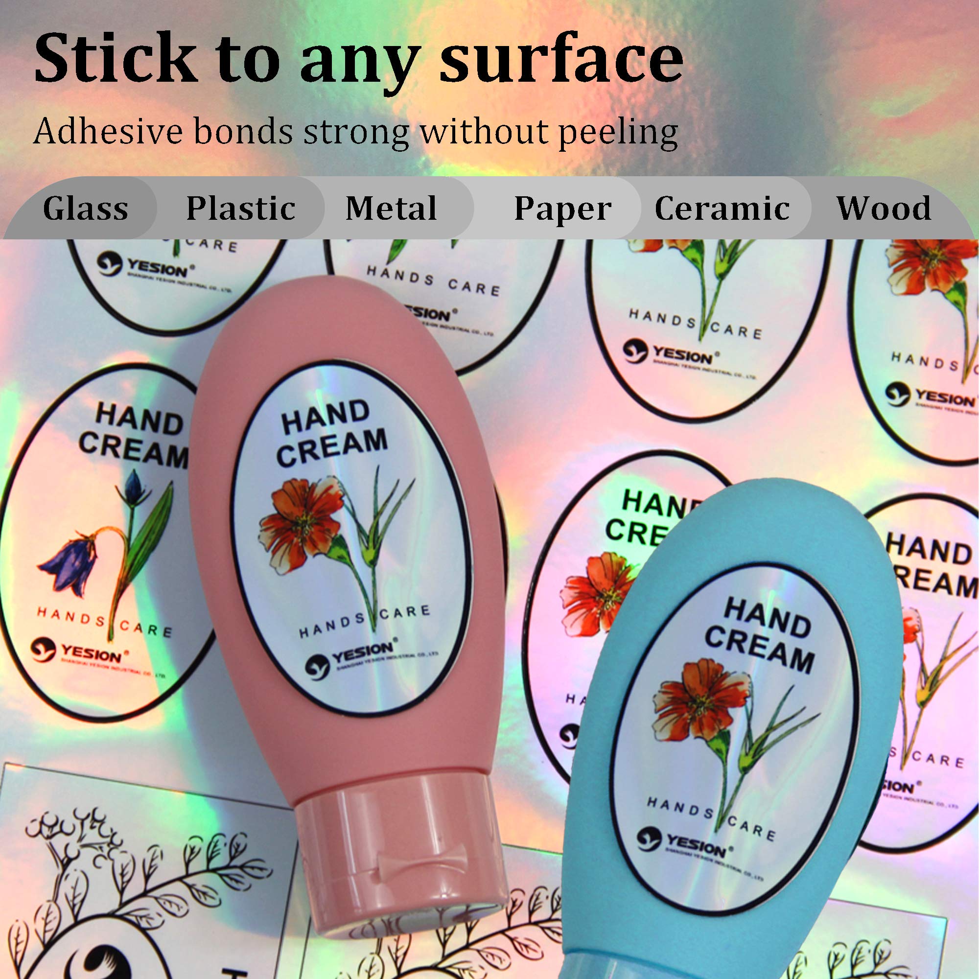 Premium MECOLOUR Holographic Sticker Paper 8.5''x11'' - Printable Rainbow Vinyl Sheets for Inkjet Printers | Waterproof, Quick-Drying, Vivid Colors & Tear Resistant (20 Sheets) | Perfect for DIY Crafts, Scrapbooking, Laptop Decals & Product Labeling