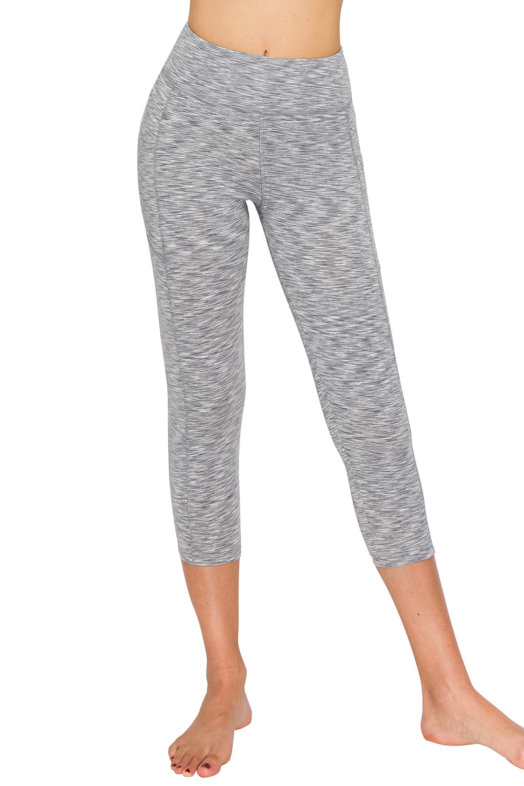 ALWAYS Women's High Waisted Yoga Pants with Mesh Panels - Stretchy Workout Leggings for Running, Gym & Lounge Wear
