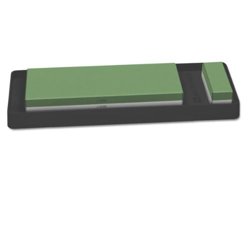 Wusthof 1000/4000 Grit Combination Sharpening Stone with Non-Slip Coating - Professional Knife Sharpener for Kitchen, Hunting & Outdoor Use