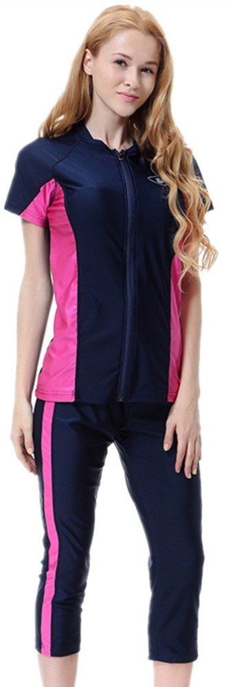 YEESAM Women's Rash Guard Swimsuits - UPF 50+ Sun Protection, Modest Bathing Suits for Swimming, Surfing & Beach Activities