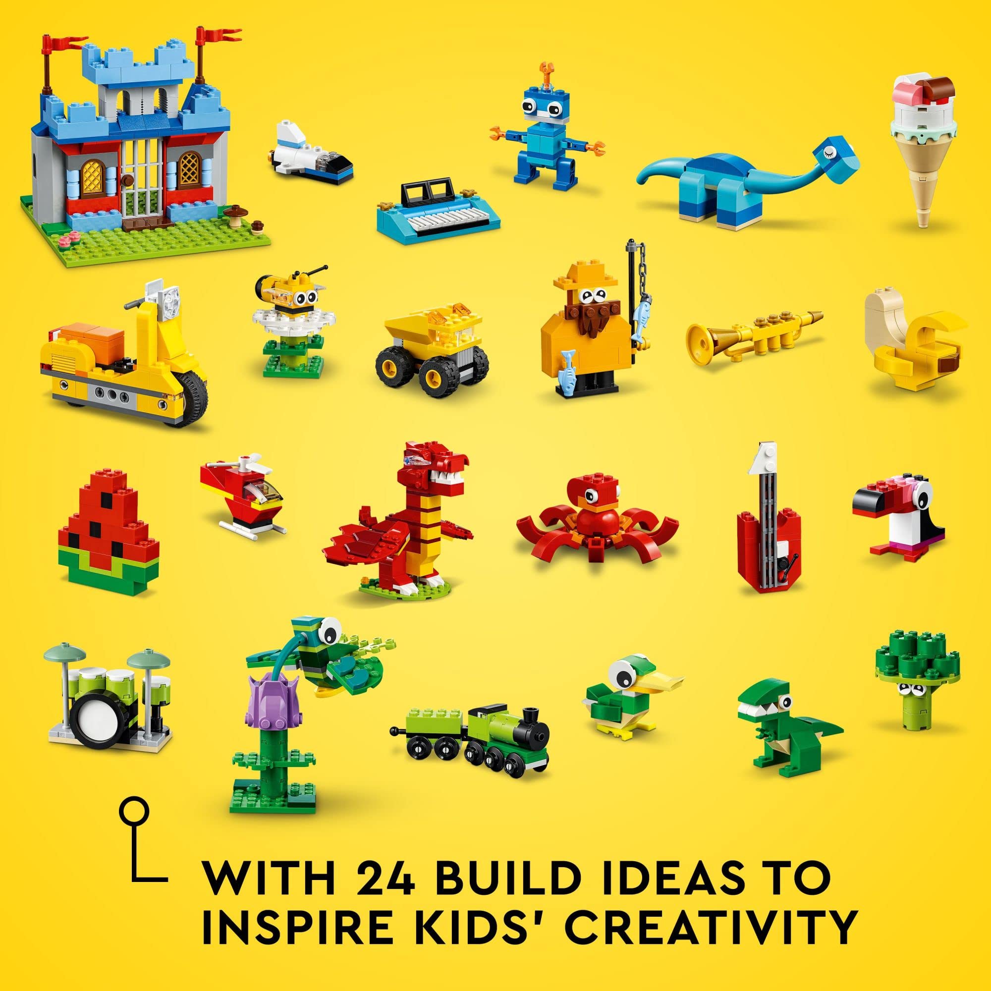 LEGO Classic Creative Building Toy Set 11020 - 1,601 Pieces Construction Blocks for Kids Ages 5+ | STEM Learning, Family Bonding & Creative Play | Perfect for Birthday Gifts, Classroom Activities & DIY Projects