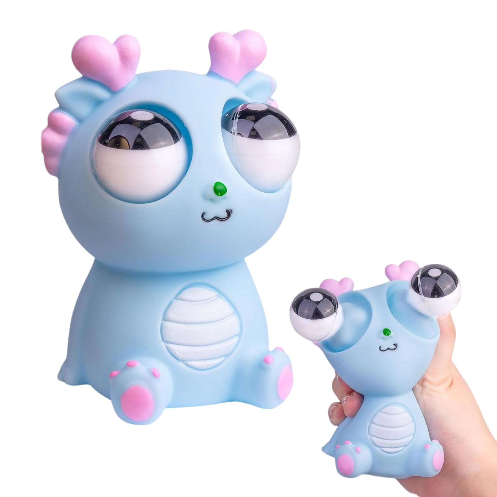 **Soft Squishy Stress Relief Toys for Adults & Kids - Blue Popping Eye Sensory Fidget Toys, Fun Anti-Anxiety Squeeze Toys for Relaxation & Focus - Perfect for Office, School, and Home Use**