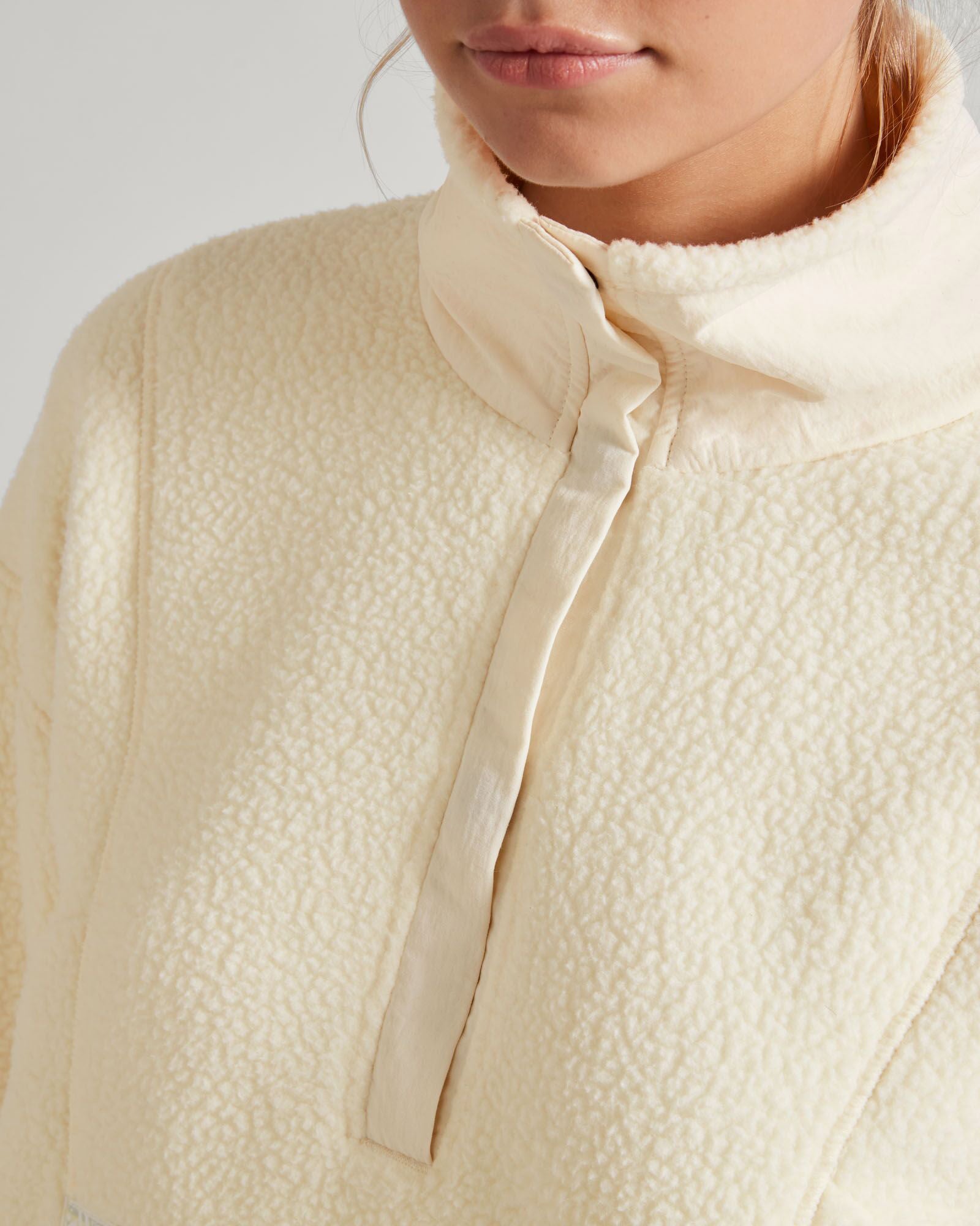 Co Z High Pile Women's Pullover Sweater - Soft Natural Color Winter Knit Top for Casual Wear & Outdoor Activities