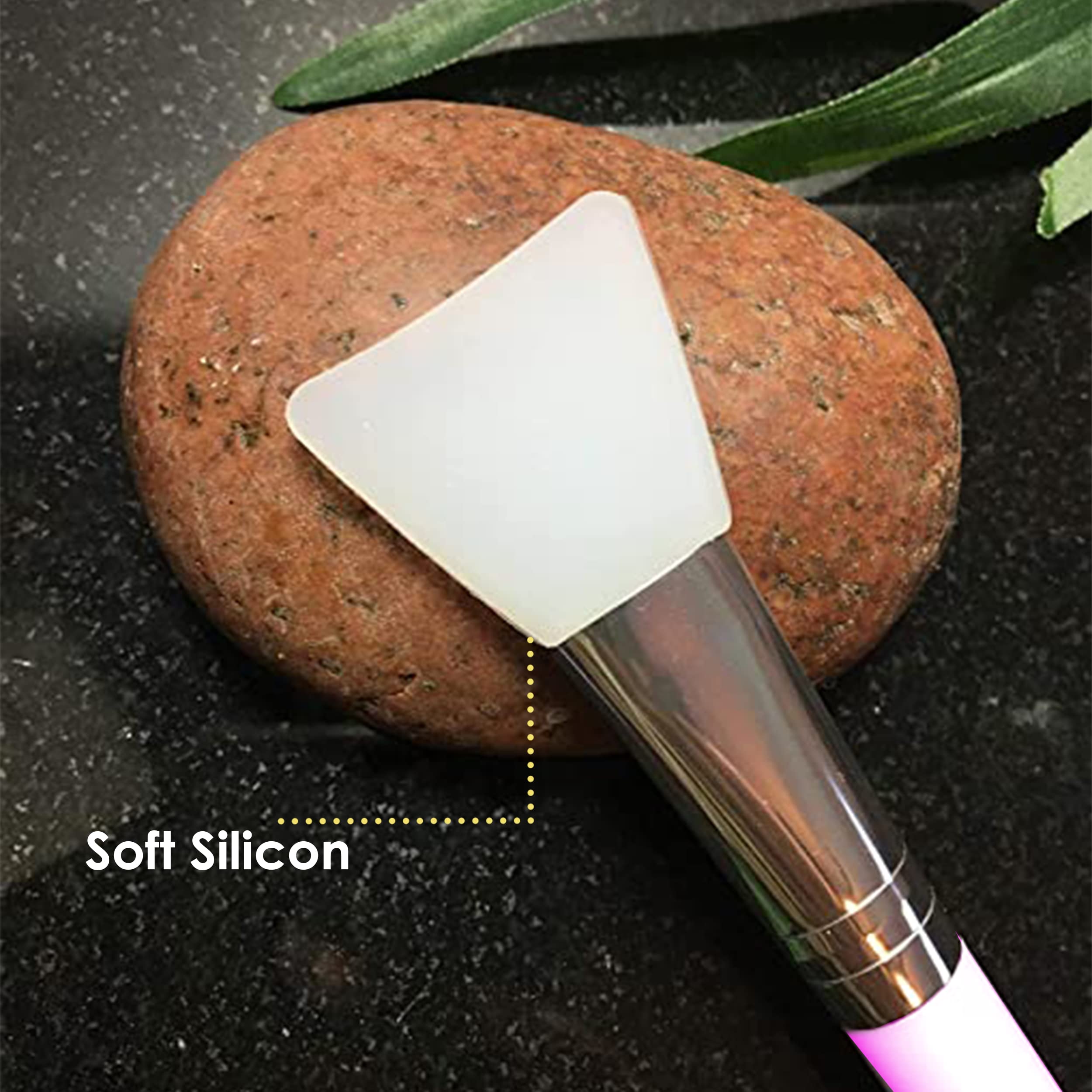 Soft Silicone Face Mask Brush Applicator - 2PCS Pink Facial Tools for Mask, Cream, Clay Application | Perfect for Spa, Skincare & At-Home Beauty Routines