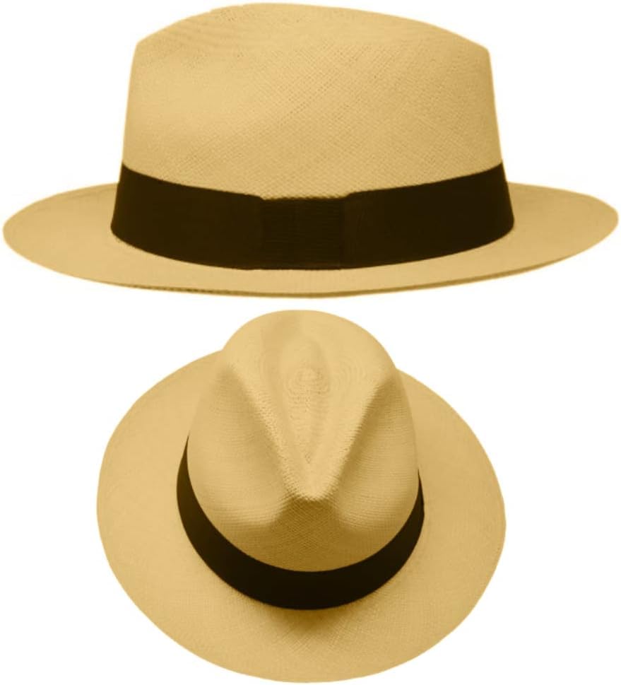 Gamboa Original Panama Hat for Men & Women - UPF 50+ UV Protection Fedora Straw Summer Hat for Beach, Travel & Outdoor Activities