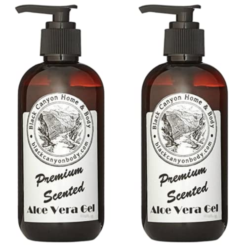 Black Canyon Aloe Vera Gel with Pickle Scent - Soothing After Sun Care, 12 Oz (2 Pack) - Perfect for Sunburn Relief, Skin Hydration & Post-Workout Recovery