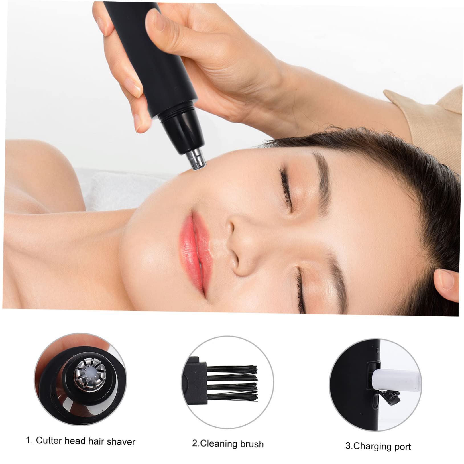 USB Rechargeable Nose Hair Trimmer for Men & Women - Electric Nose & Ear Hair Clipper with Precision Blades - Waterproof Personal Grooming Tool for Facial Hair Removal - Perfect for Travel, Home & Gym Use