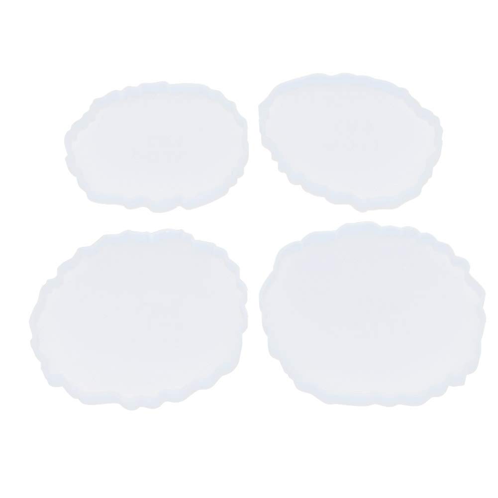 DIY Cloud Coaster Molds Set - 4.3 to 5.5 Inch Resin Molds for Handmade Coasters - Perfect for Anniversary Gifts, Home Decor & Craft Projects