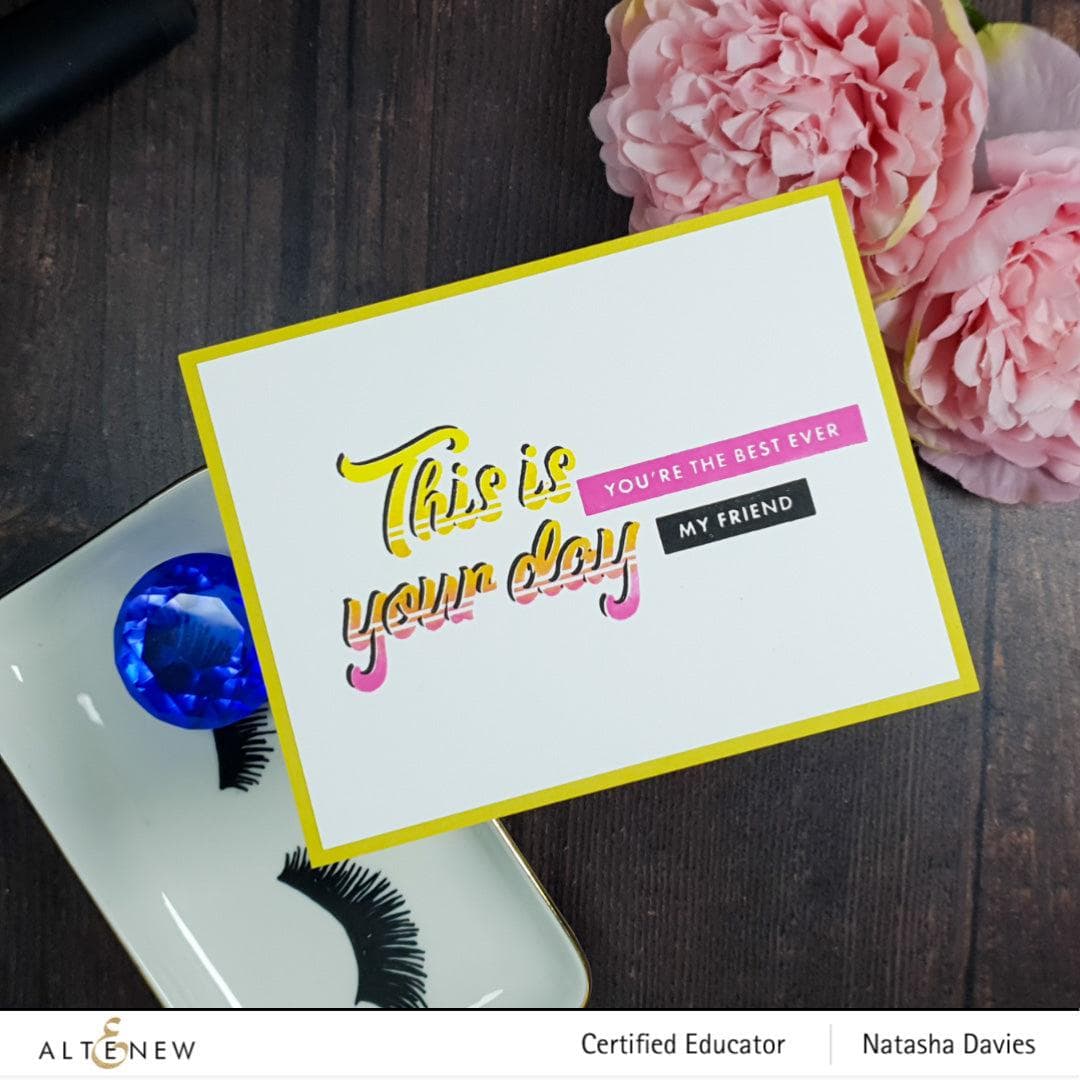 Bold Sentiments Stamp Set for Card Making, Scrapbooking & DIY Crafts - Express Your Emotions with Unique Handmade Designs