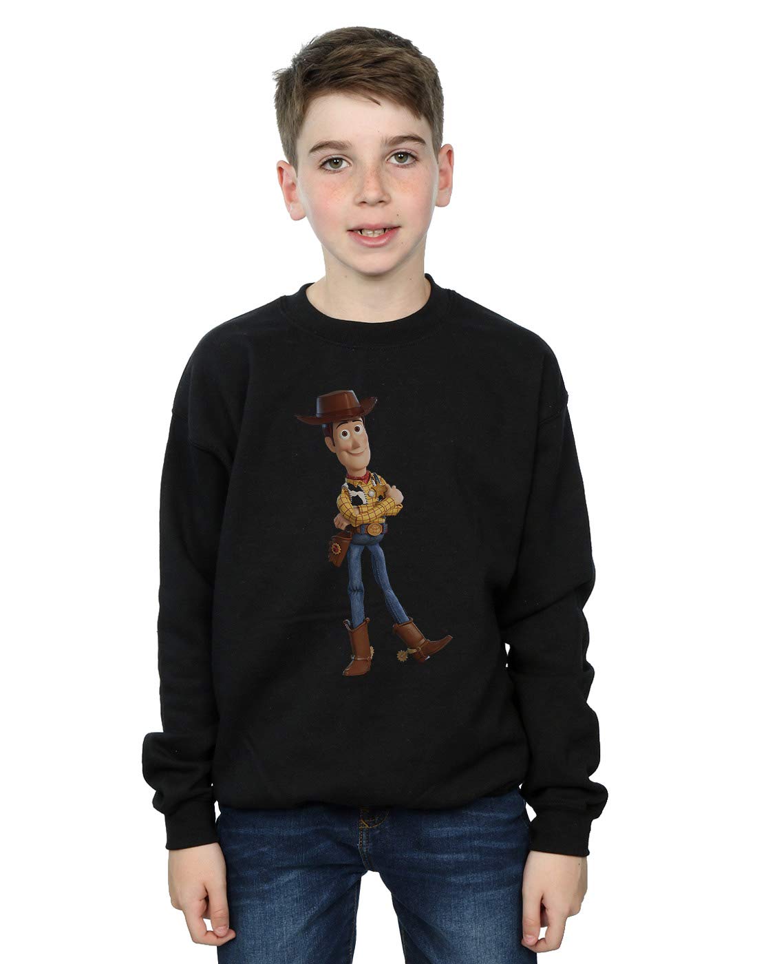 Disney Toy Story 4 Sheriff Woody Hoodie for Boys - Soft Cotton Pullover Sweatshirt with Character Print | Perfect for Halloween Costumes, Birthday Gifts & Everyday Wear