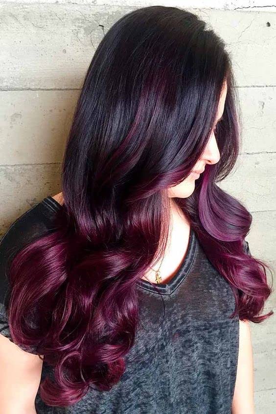 INAAYA Temporary Hair Highlight Color Extensions for Women & Girls - Magenta Streaks (Set of 2) | Perfect for Weddings, Birthday Parties & Cosplay