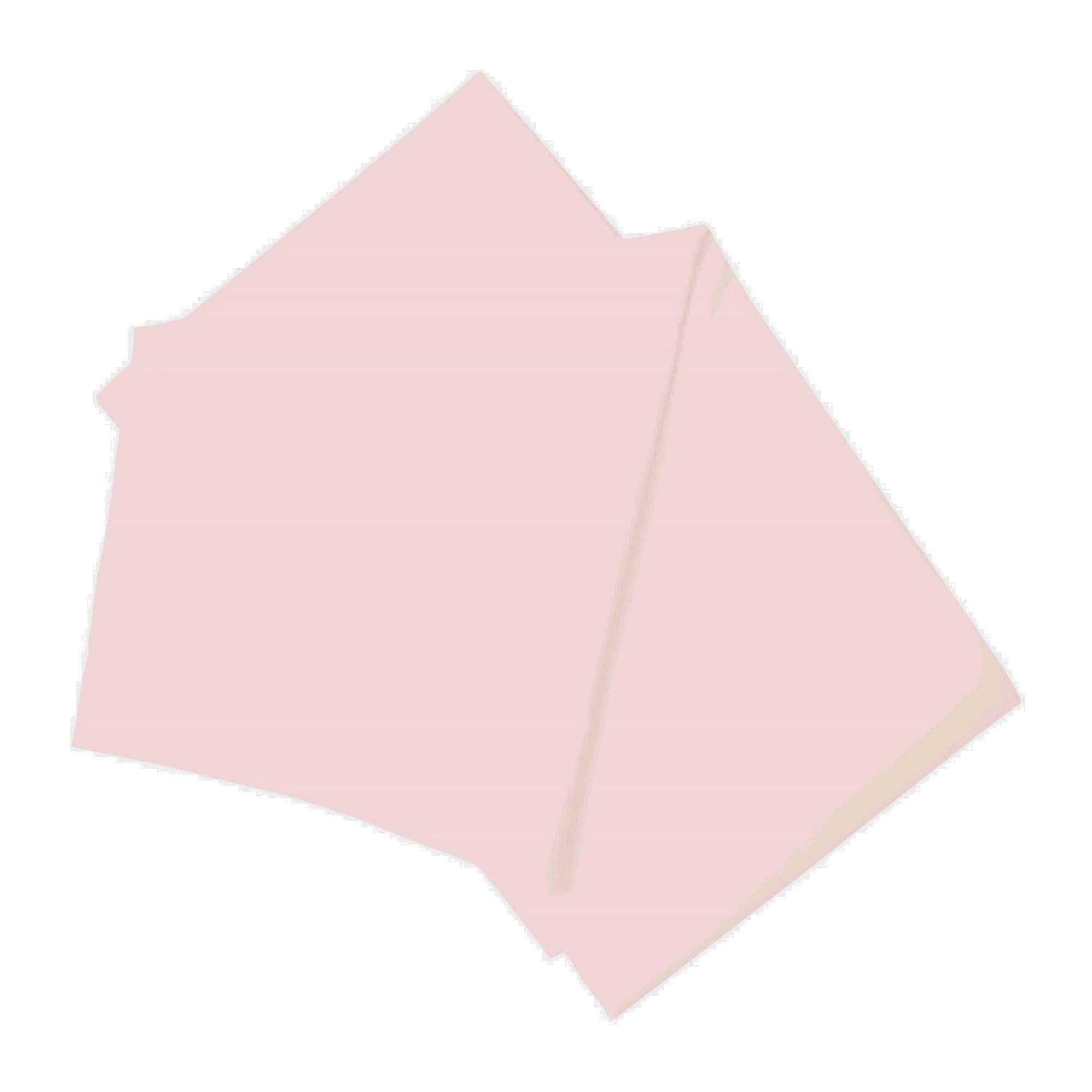 Belledorm Soft Brushed Cotton Flat Sheet - Full Size, Powder Pink - Luxurious Bedding for Comfortable Sleep & Home Decor