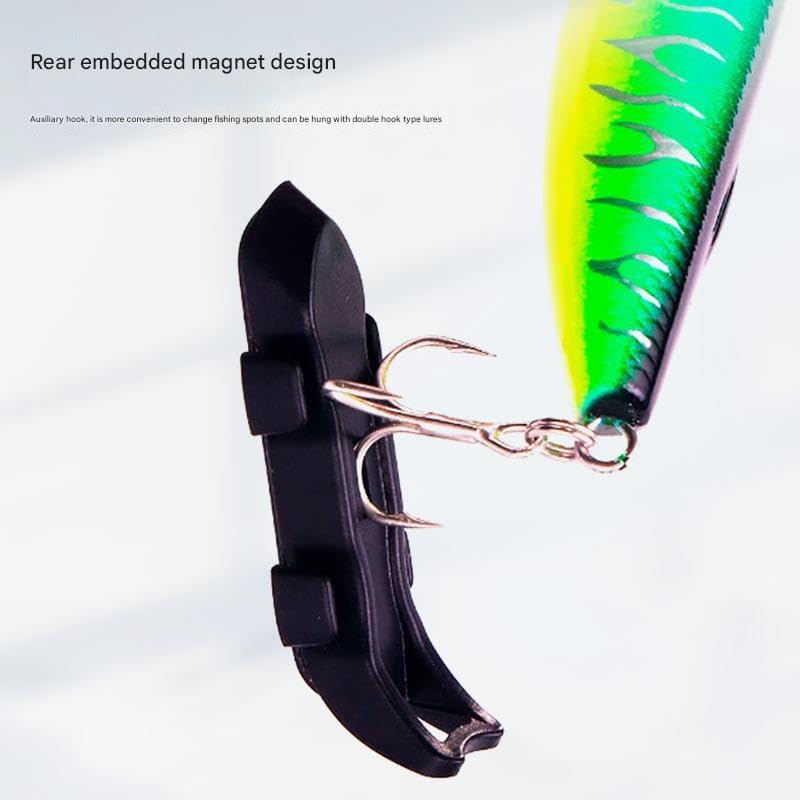 Strong Magnetic Fishing Hook Holder - Secure Lure & Bait Keeper for Fishing Rods | Durable White Fishing Tackle Accessory | Perfect for Shore Fishing, Boat Trips & Ice Angling