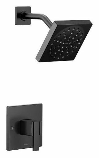 Moen UTS3715BL 90 Degree M Core 3 Series Shower Trim in Matte Black - Modern Bathroom Fixture for Luxury Showers & Spa-Like Experience