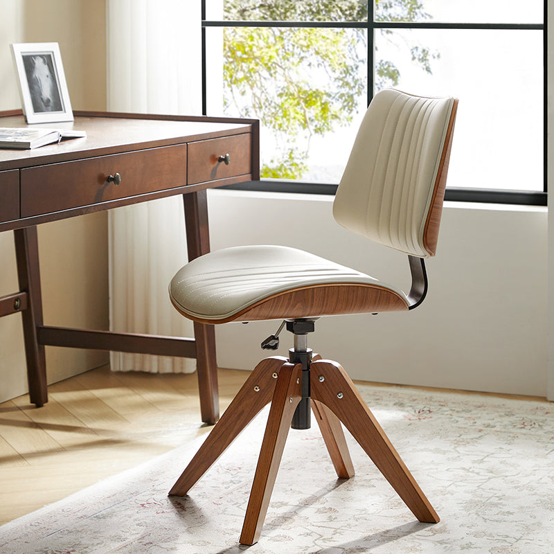 Griselda Adjustable Office Chair with Stable Wooden Frame & Ergonomic Back Support - Perfect for Home Office, Gaming, and Workspace Comfort