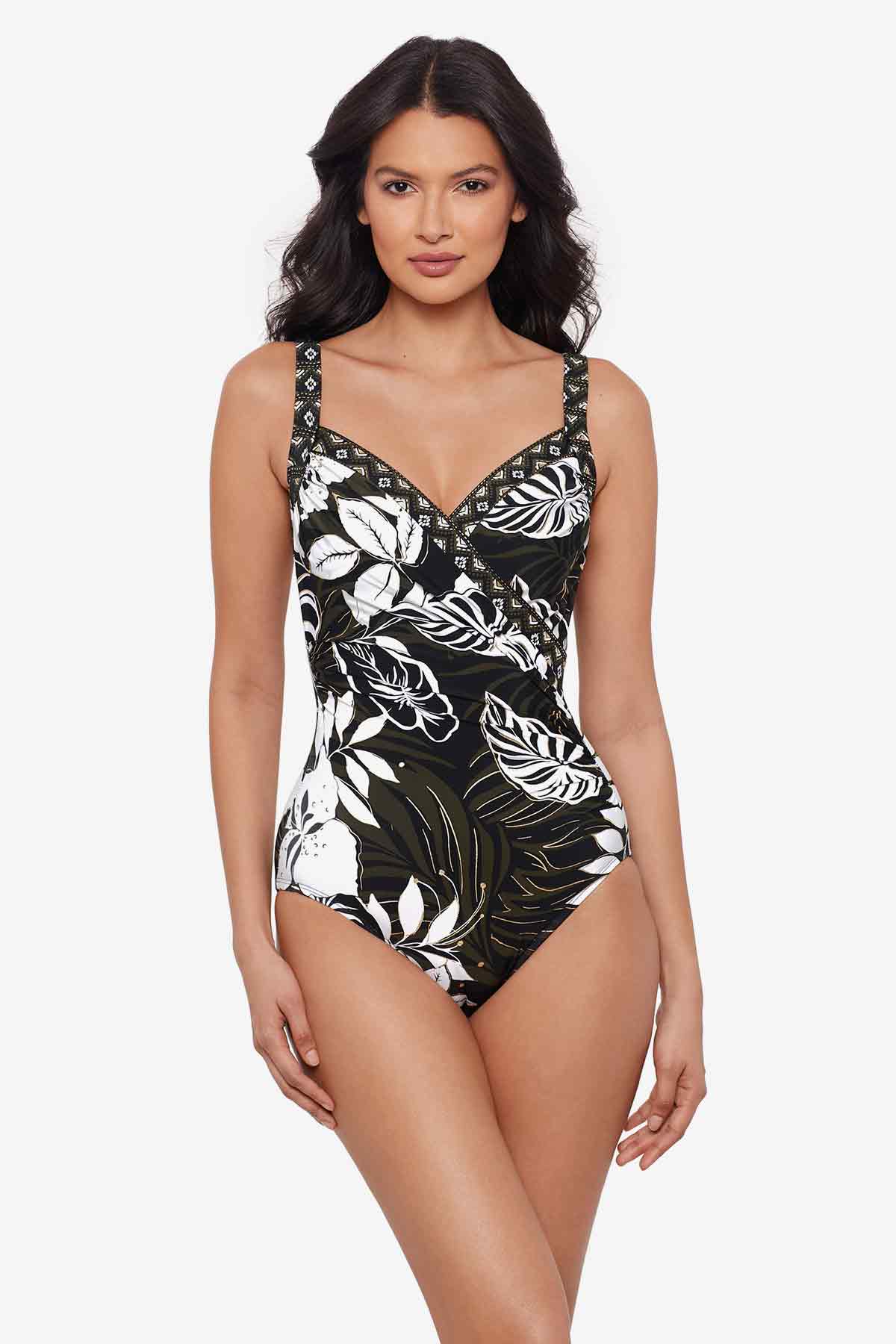DD Cup Sanibel One Piece Swimsuit in Elle Dorado - Perfect for Beach Vacations, Pool Parties & Summer Getaways