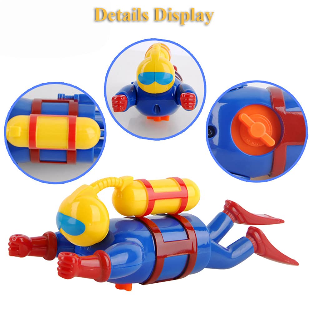 Wind-Up Scuba Diver Bath Toy - Fun Swimming Pool & Bathtub Water Toy for Kids | Perfect for Bath Time, Pool Parties & Underwater Play