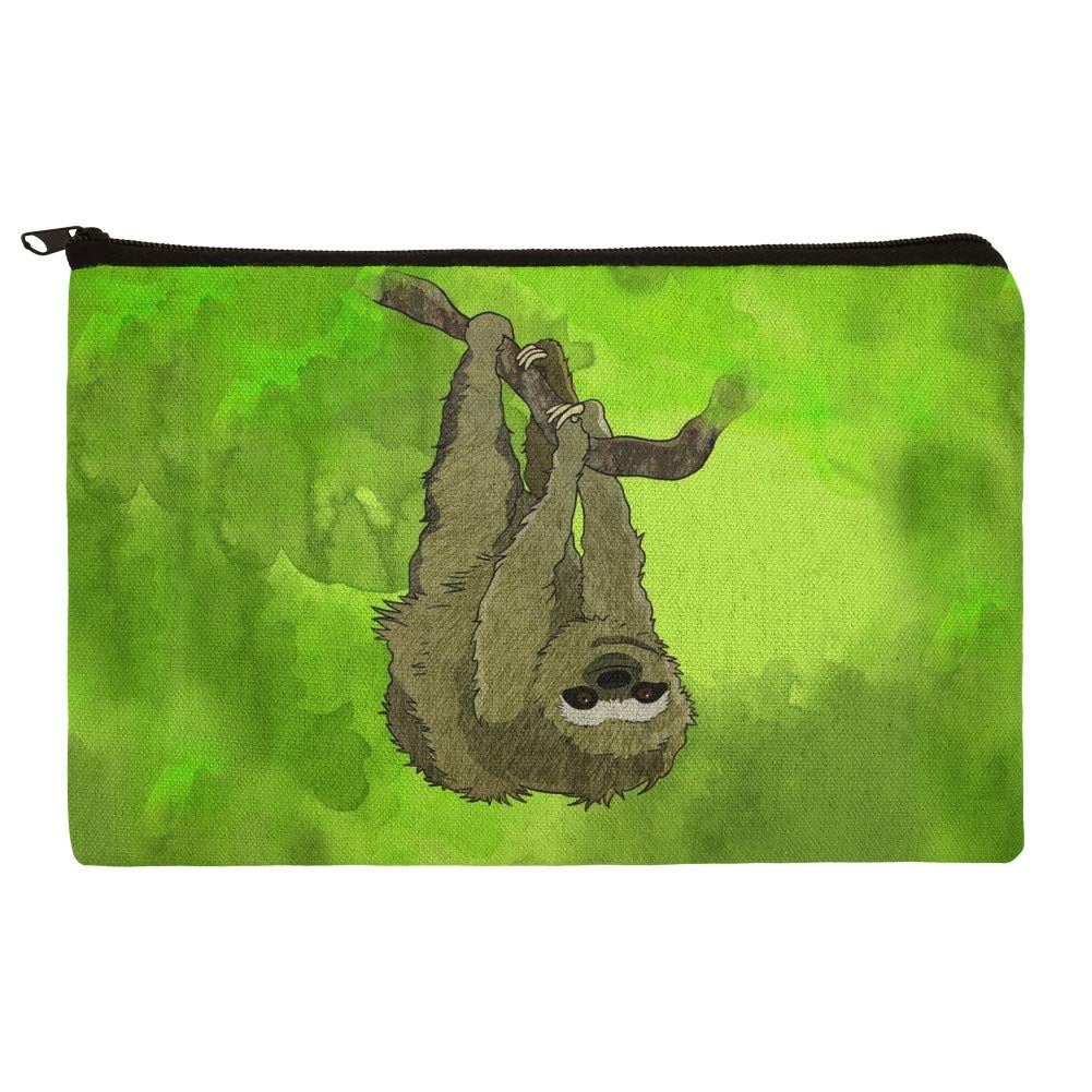 Sloth Pencil Case - Waterproof Zipper Pouch for Art Supplies & School