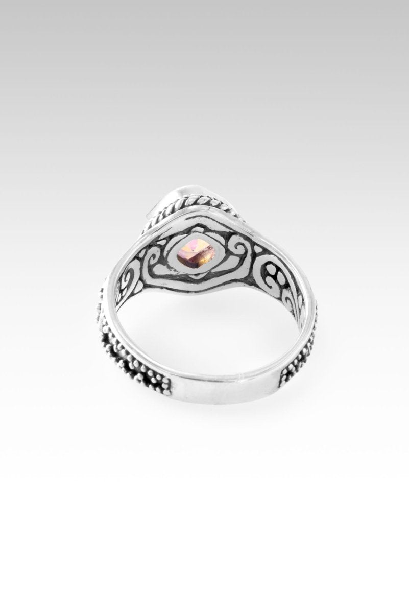 Come What May Ring™ - Summer Peach™ Mystic Quartz Jewelry for Women | Elegant Bohemian Stackable Ring for Everyday Wear & Special Occasions