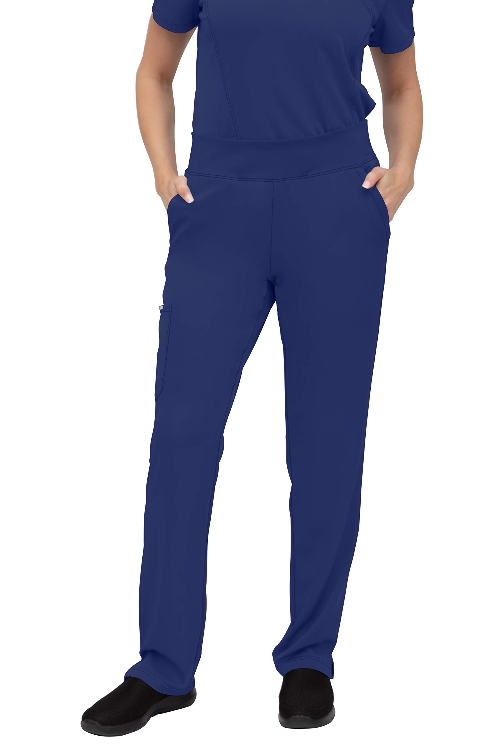 SOULFUL SCRUBS for Women - 5 Pocket Yoga Waistband Scrub Pants | Midrise Fit Medical Uniform | Comfortable Work Pants for Nurses, Doctors & Healthcare Professionals | Perfect for Hospital Shifts & Clinical Duties