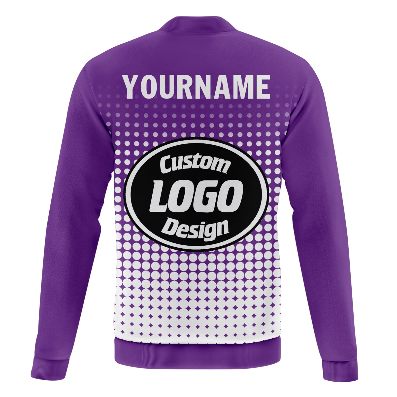 Custom Personalized Bomber Jacket with Full Snap Closure - Varsity Letterman Style (PR092 D020346 12) - Perfect for School Sports, Casual Wear & Fashion Statements