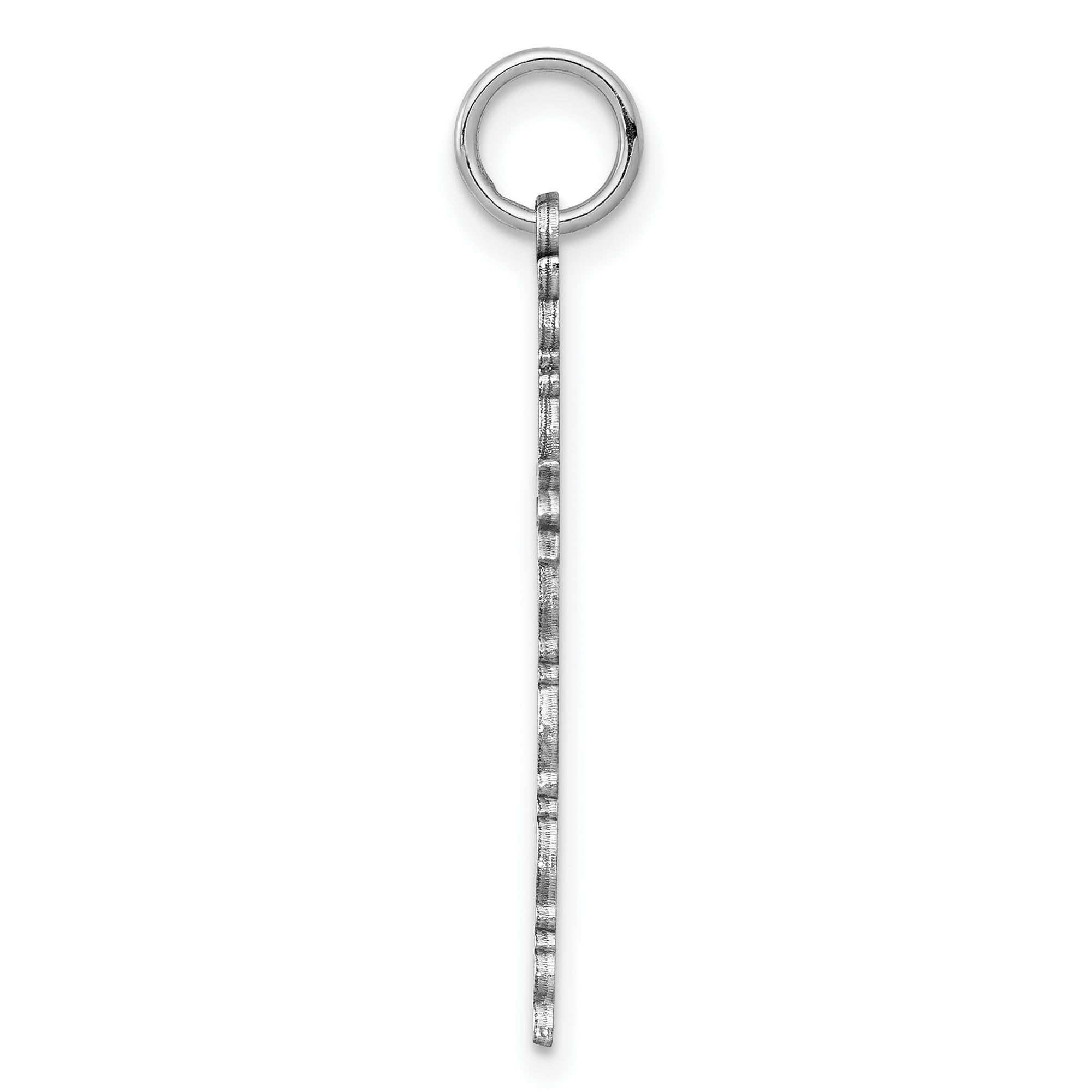 Elegant Sterling Silver Laser-Designed Cross Pendant Necklace - 26mm x 17mm - Perfect for Religious Gifts, Baptisms & Everyday Faith Jewelry