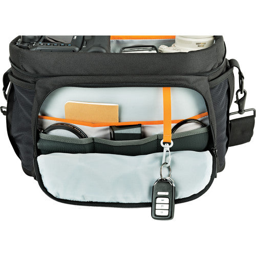 Lowepro Nova 200 AW II Camera Shoulder Bag - Waterproof DSLR/SLR Gear Carrier for Photographers - Perfect for Travel, Hiking & Outdoor Photography (Black)
