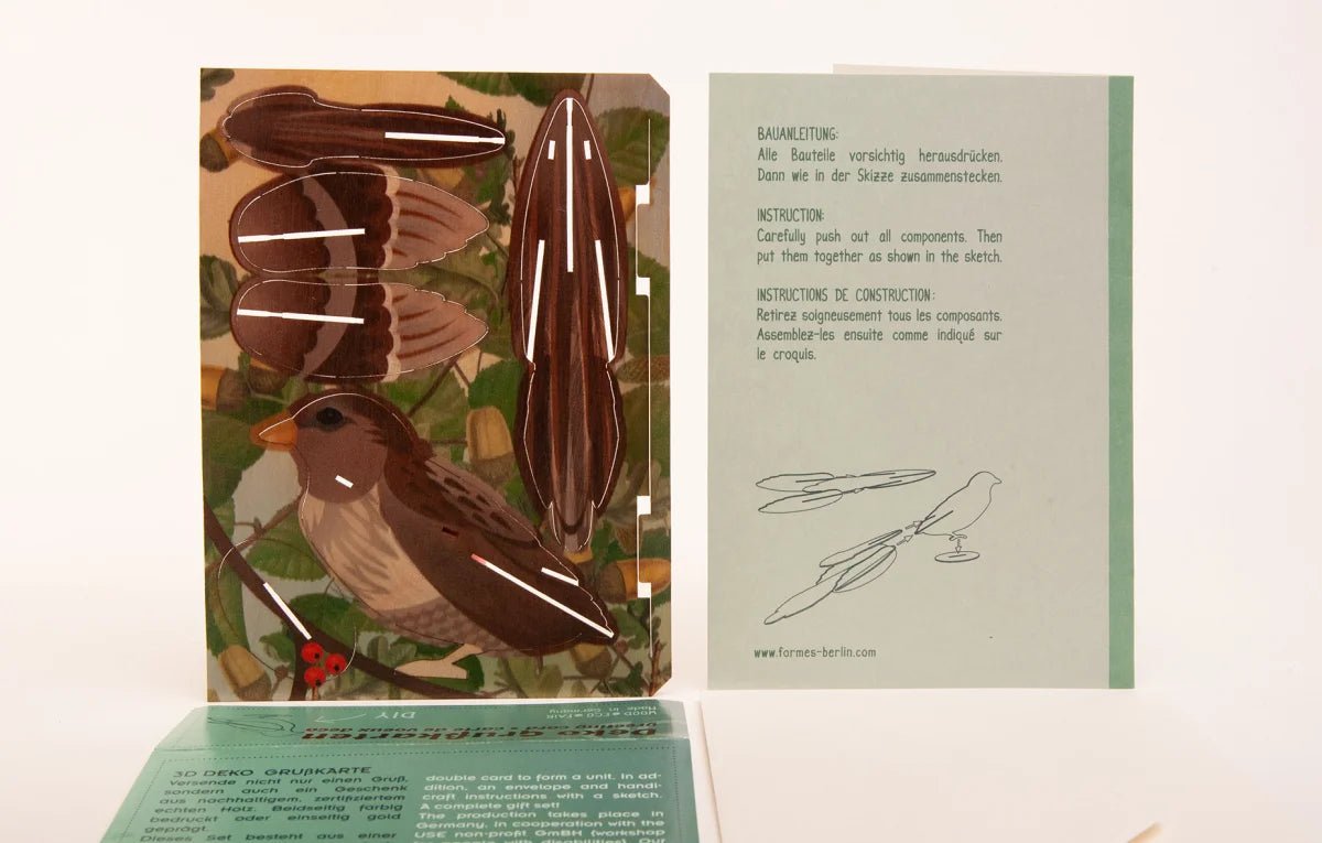 3D Pop Up Greeting Card - Beautiful Bird Design for Birthday, Anniversary & Thank You Cards | Perfect for Special Occasions & Gifts