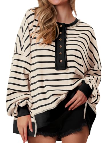 Striped Beige Black