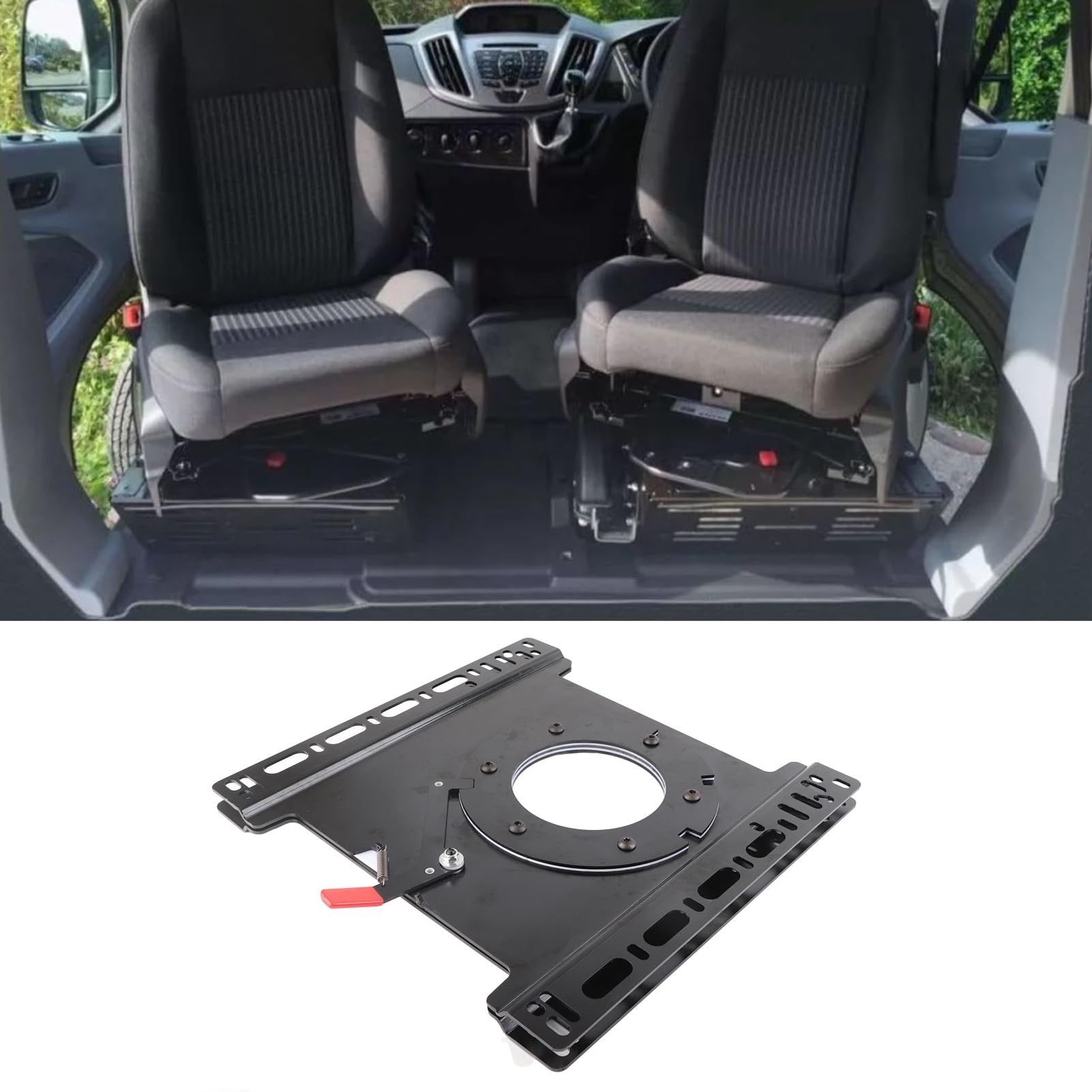 360° Swivel Car Seat Base - Heavy Duty Rotating Seat Swivel with Steel Plate for RV, Boat & Bus | Perfect for Comfortable Seating & Easy Entry/Exit in Vehicles