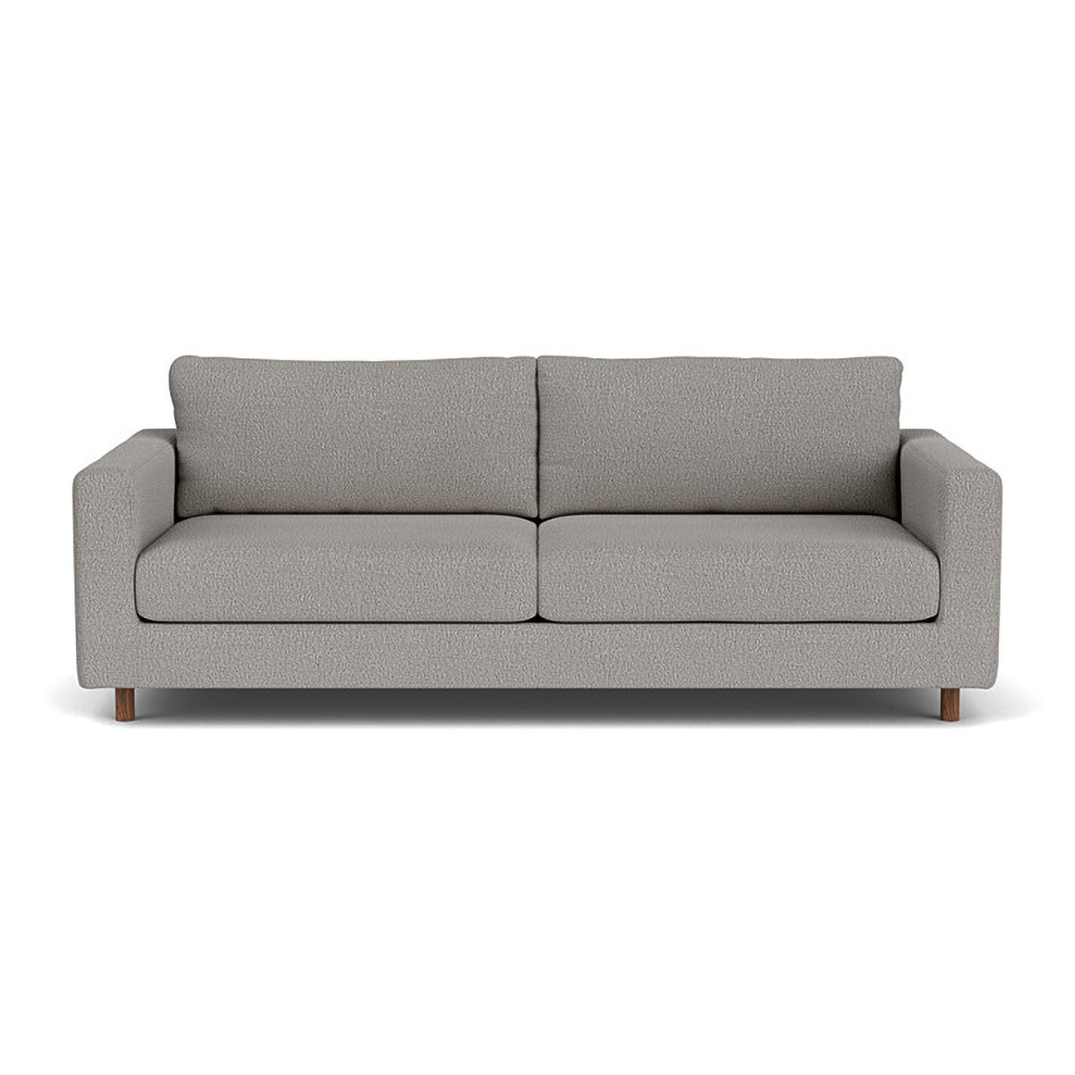 Modern Dylan Boucle 3-Seater Sofa - Soft Chenille Fabric Upholstered Couch for Living Room, Lounge & Office - Comfortable Mid-Century Design with Sturdy Wooden Legs