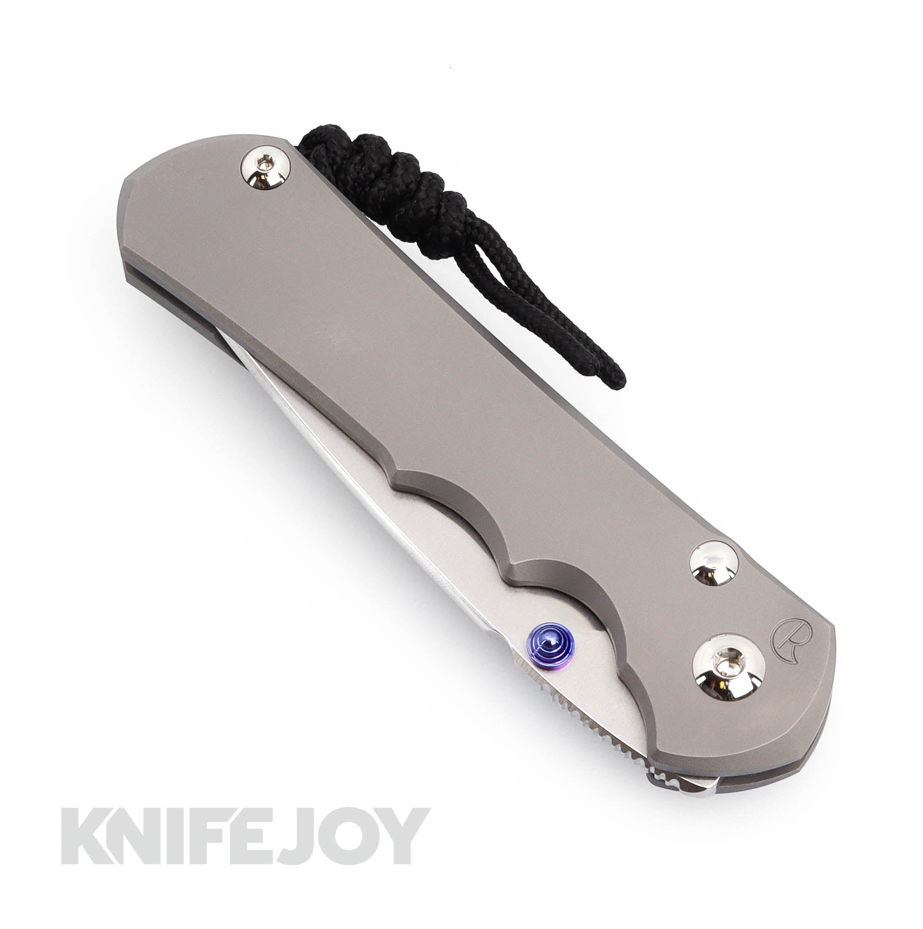 Chris Reeve Knives Large Inkosi Plain Drop Point Magnacut Blade with Glass Blasted Titanium Handles - Premium EDC Folding Knife for Outdoor, Camping & Survival Use