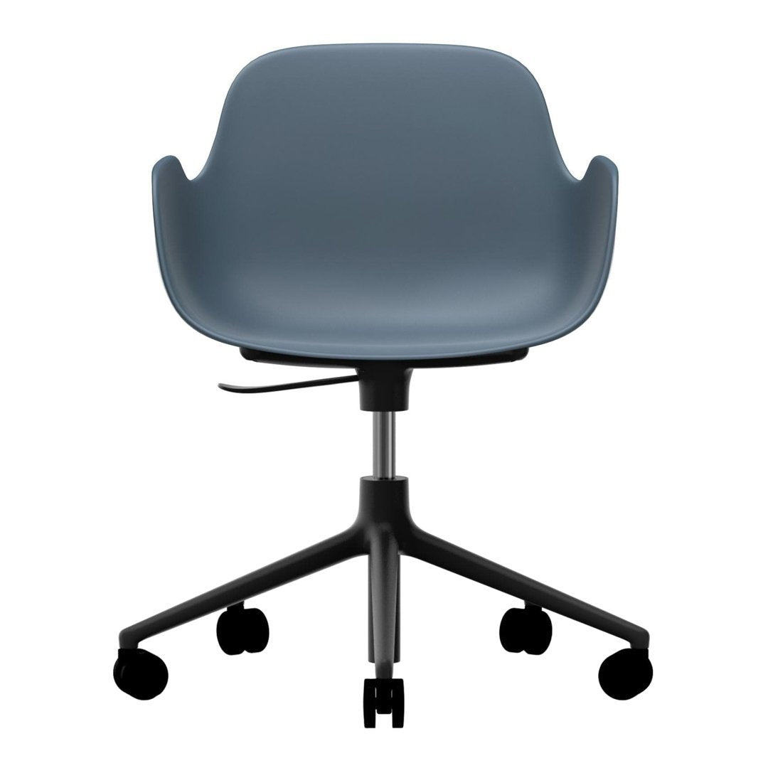Modern Form Armchair with 5W Swivel Base & Gas Lift Mechanism - Ergonomic Office Chair for Home & Workspace Comfort