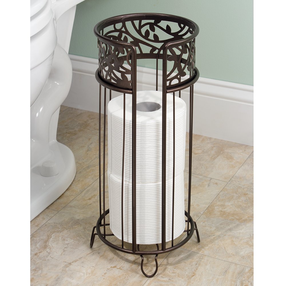 iDesign Bronze Free Standing Toilet Paper Holder - 6.25