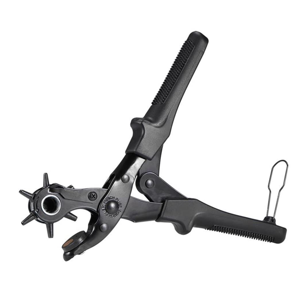 Professional Round Hole Punch Pliers for Watch Bands, Cards & Leather Belts - Heavy Duty Hole Punching Tool for DIY Crafting, Watch Repair & Leatherworking Projects