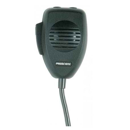 President 6-Pin Replacement Microphone for CB Radio - High Quality Communication Mic for Truckers & HAM Radio Operators - Perfect for Long-Distance Driving & Emergency Communication