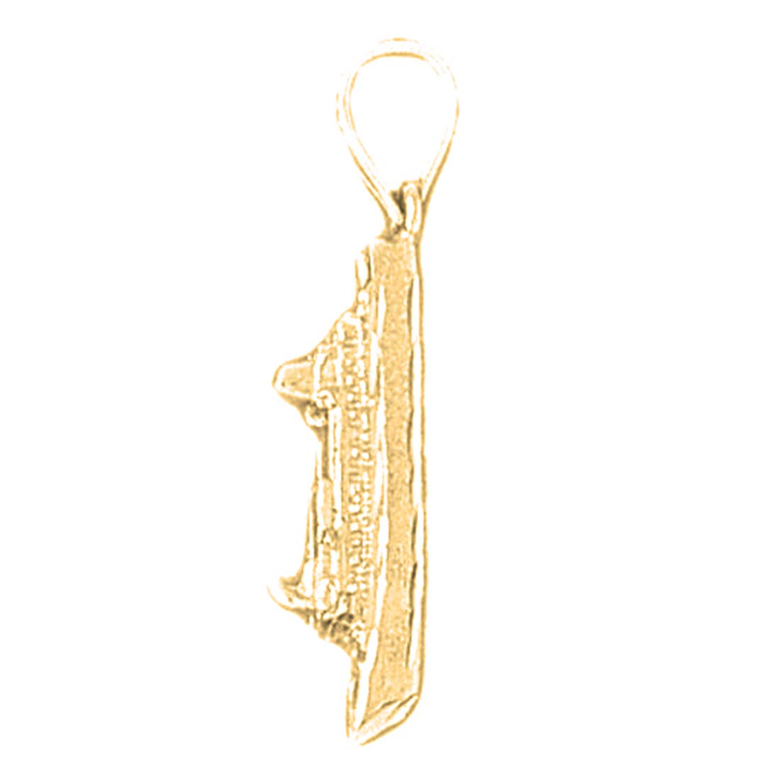 14K Yellow Gold Plated 925 Sterling Silver 3D Cruise Ship Pendant Necklace - Elegant Nautical Jewelry Gift for Women, Perfect for Cruise Vacations, Beach Parties & Marine-Themed Events