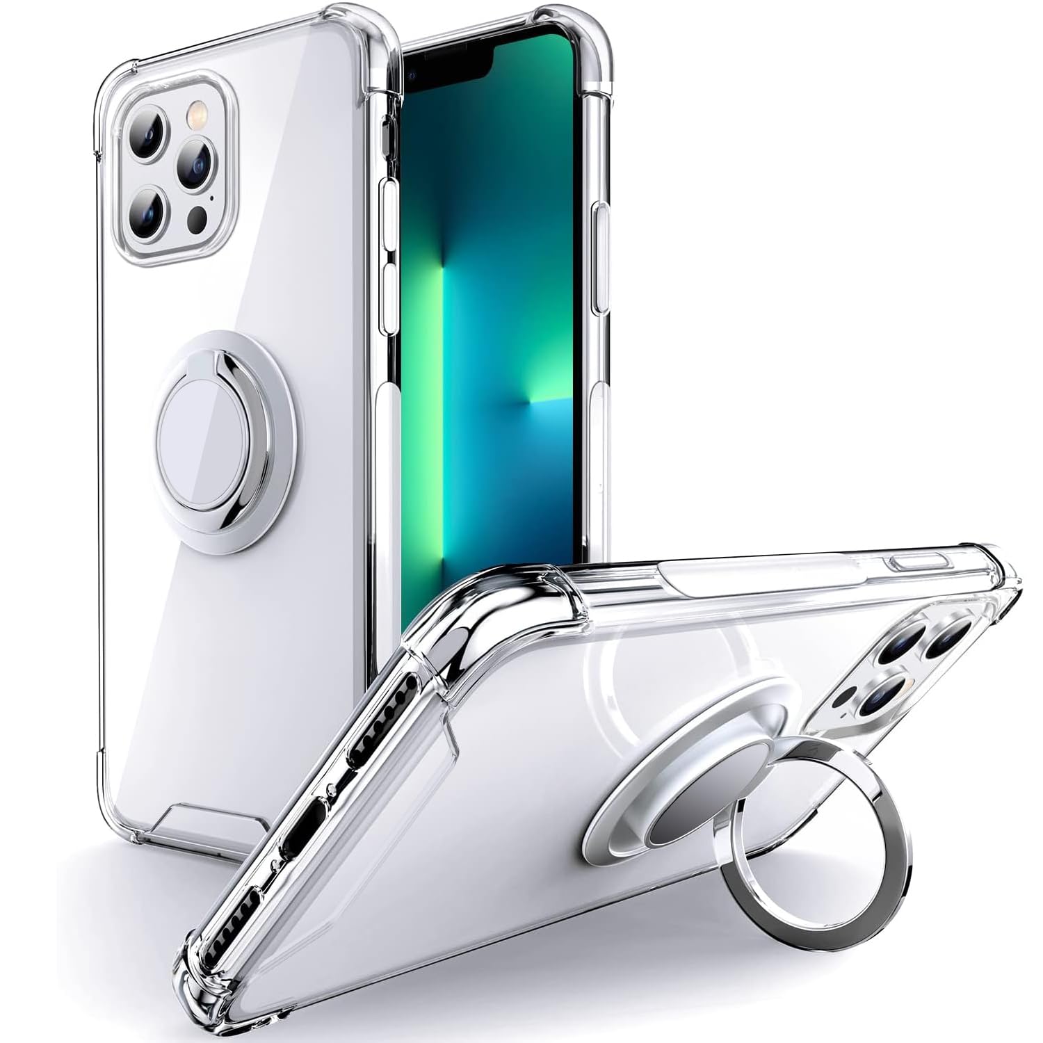Silverback Clear Shockproof Phone Case for iPhone 13 Pro Max 6.7