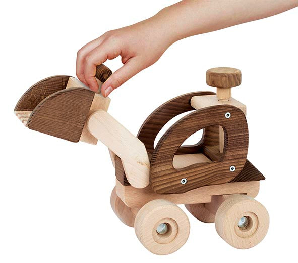 Goki Nature Wheel Loader Toy - Realistic Construction Vehicle for Kids - Perfect for Sandbox Play & Outdoor Adventures