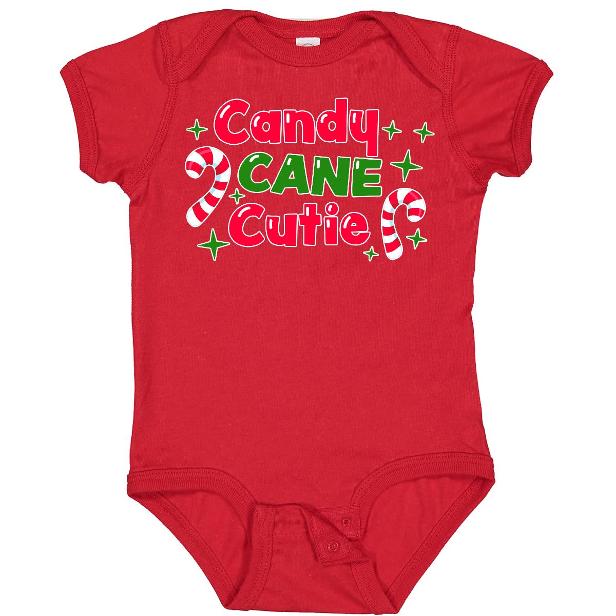 Inktastic Christmas Candy Cane Cutie Baby Bodysuit - Festive Holiday Outfit for Infants & Toddlers - Perfect for Christmas Photos, Family Gatherings & Holiday Parties